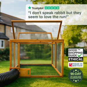 6ft Rabbit Run With Burrow Portal And Tunnel System