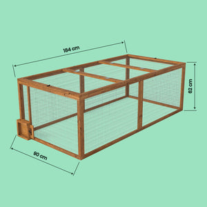 6ft Rabbit Run With Burrow Portal And Tunnel System