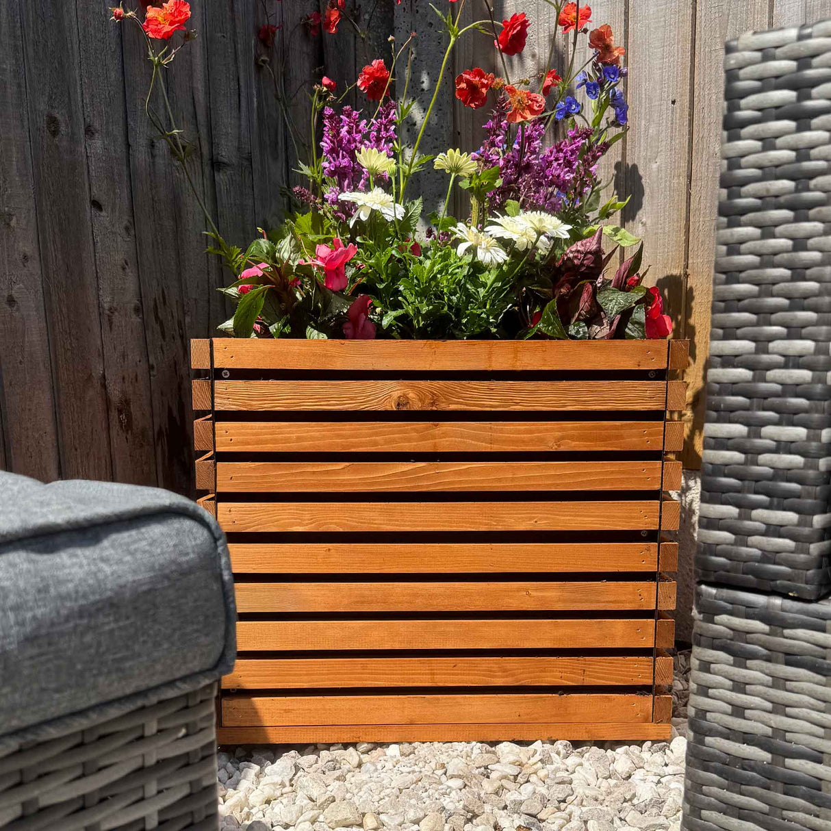 Square Sussex Planter Tan
