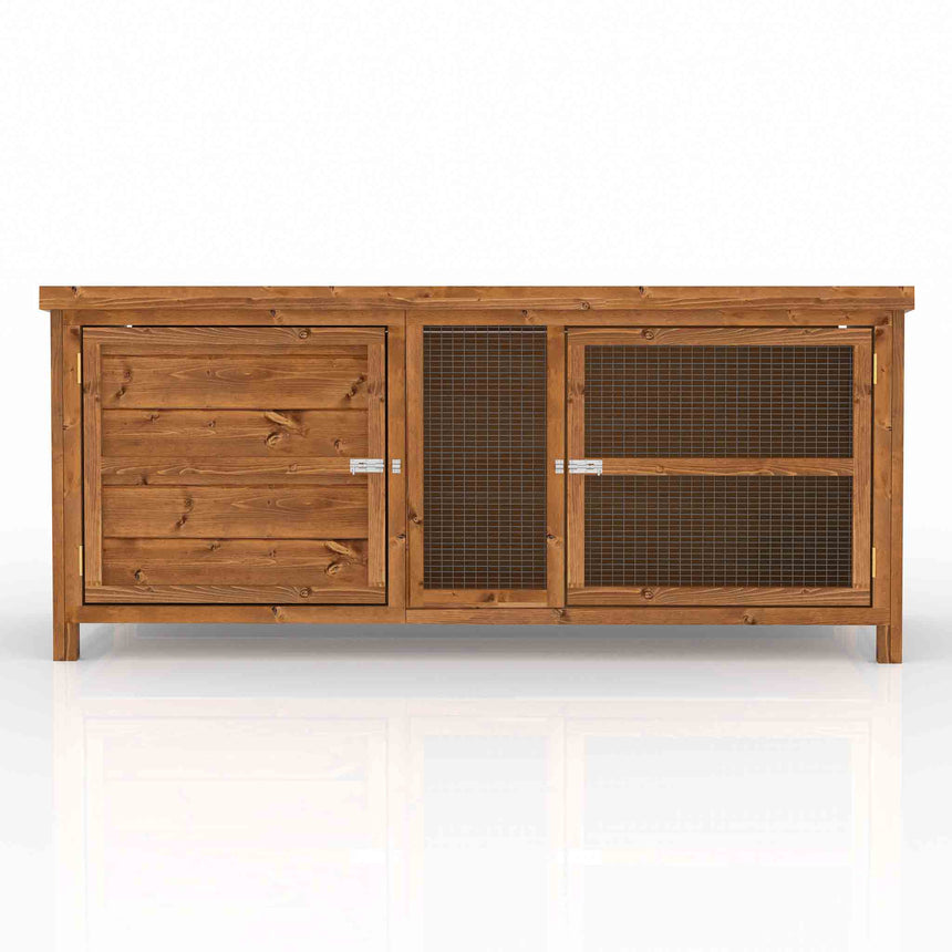 The Sandhurst 5ft single guinea pig hutch, designed for comfort and durability for guinea pigs






