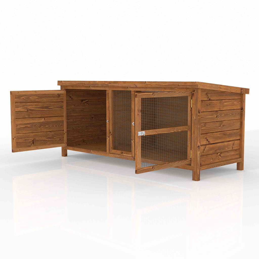 The Sandhurst single guinea pig hutch, 5ft, providing a sturdy and comfortable shelter for guinea pigs