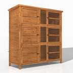 4ft three tier rabbit hutch