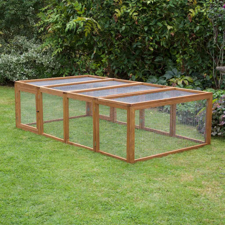 7.7ft XL Folding Canterbury Tortoise Run | Folds Away After Every Use | Hand Made Wooden Outdoor Tortoise Enclosure