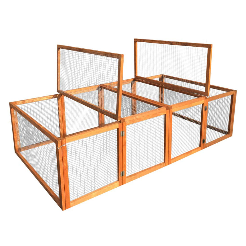 6ft Folding Canterbury Tortoise Run | Britains Most Popular Tortoise Folding Run | Easy to Use & Store Away - Home & Roost