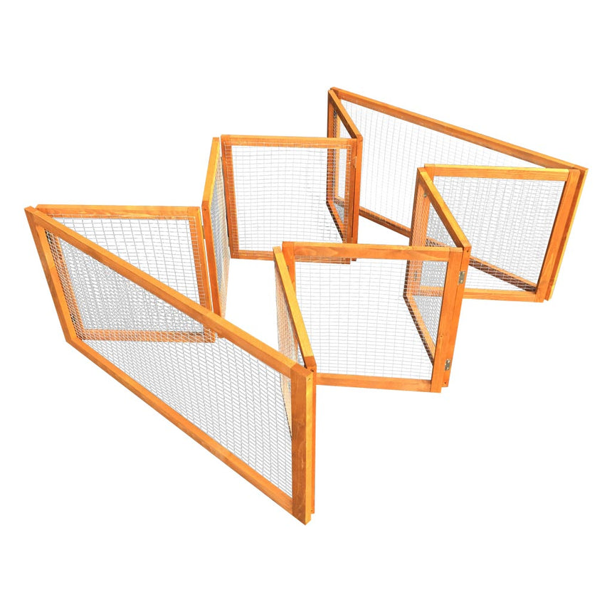 7.7ft XL Folding Canterbury Tortoise Run | Folds Away After Every Use | Hand Made Wooden Outdoor Tortoise Enclosure - Home & Roost