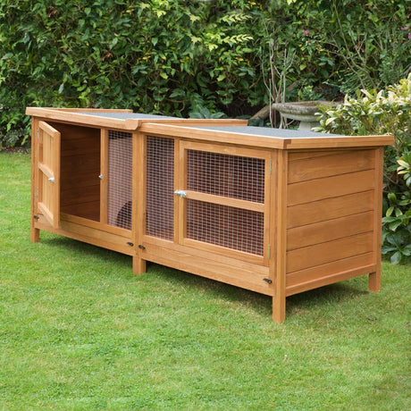 6ft Chartwell Single Luxury Rabbit Hutch | Solid & Sturdy Design With Plenty Of Room To Rest And Play
