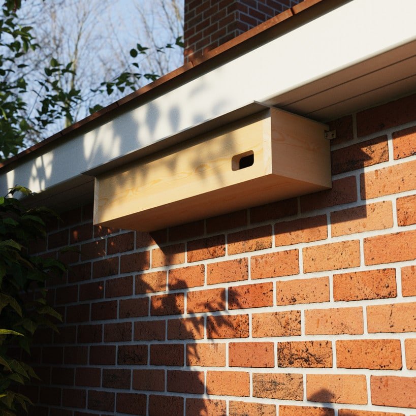 Swift Nest Box XL | Adaptable Entrance & Slate-Effect Roof - Home & Roost