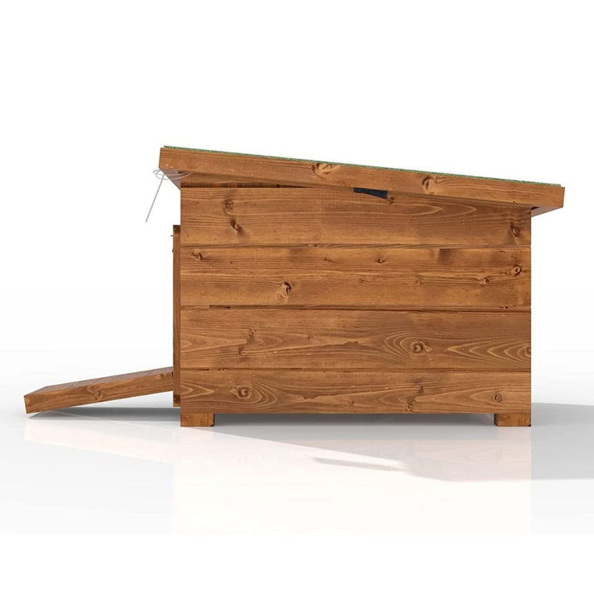 Cosy Run Shelter With Removeable Roof & Draw Bridge Style Door - Home & Roost