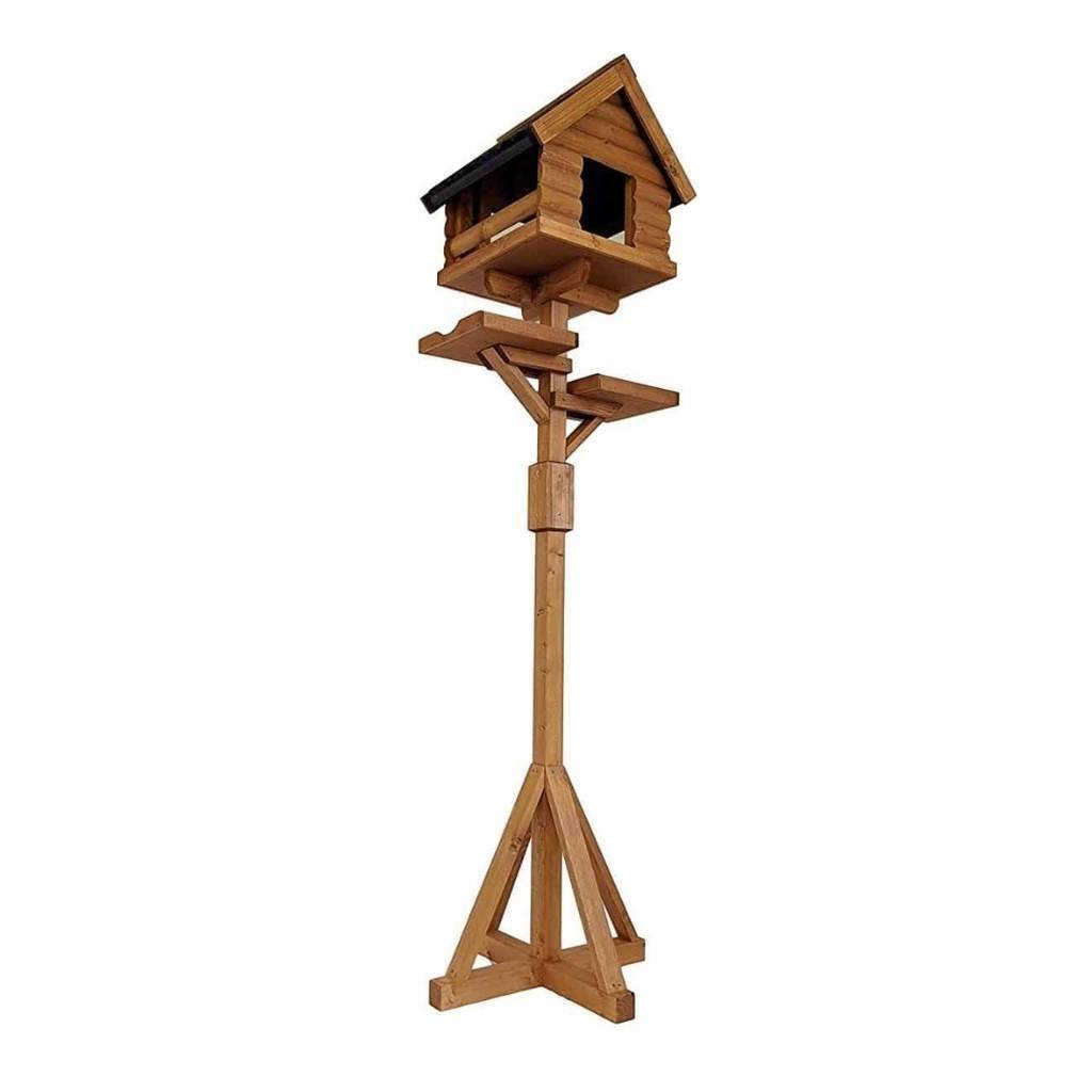 Deluxe Bird Table Extension Piece With Double Feeding Platforms | Increase Your Feeder's Functionality - Home & Roost
