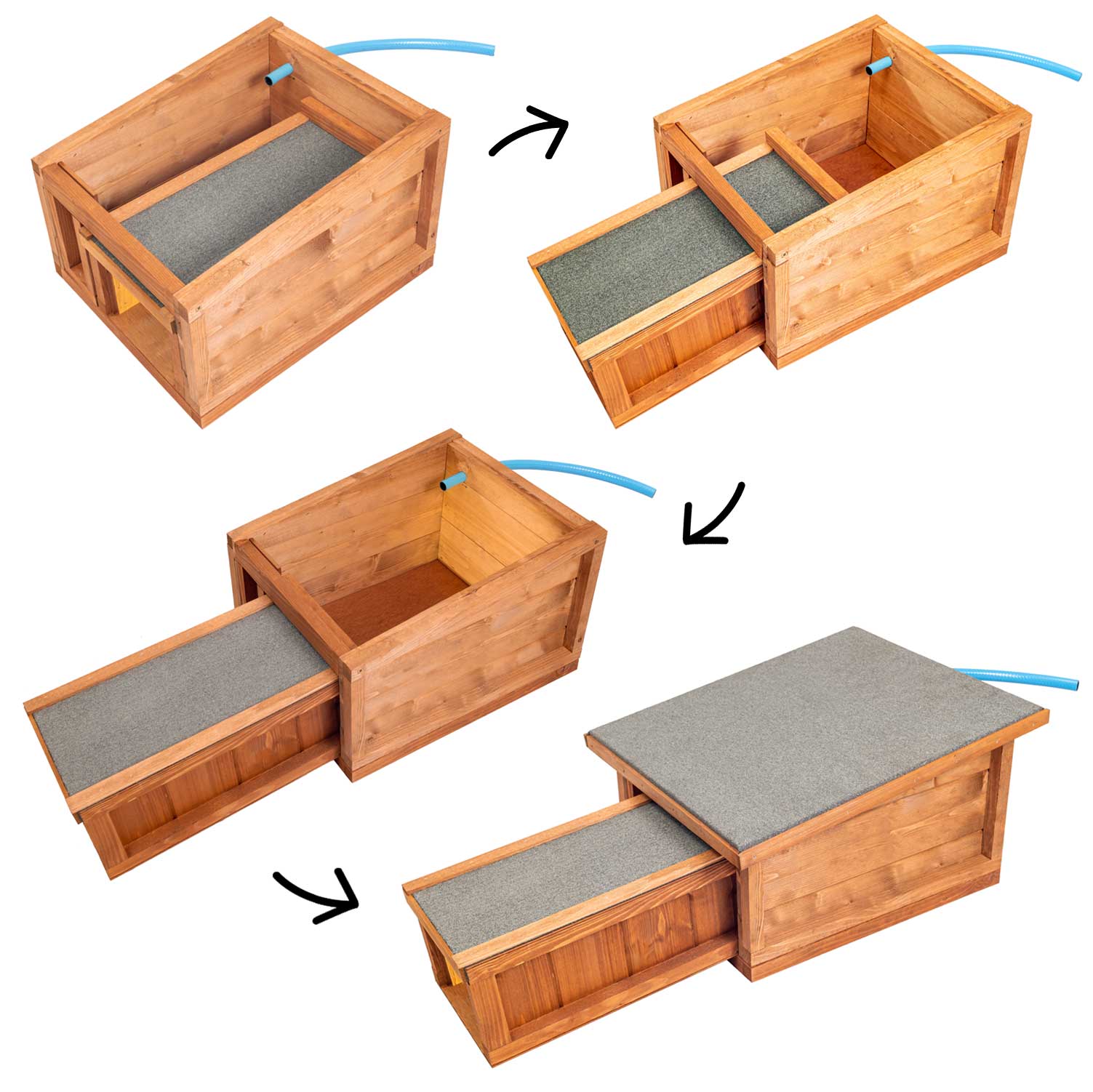 Deluxe Ventilated Predator Proof Hedgehog House &amp; Hibernation Shelter - Home & Roost