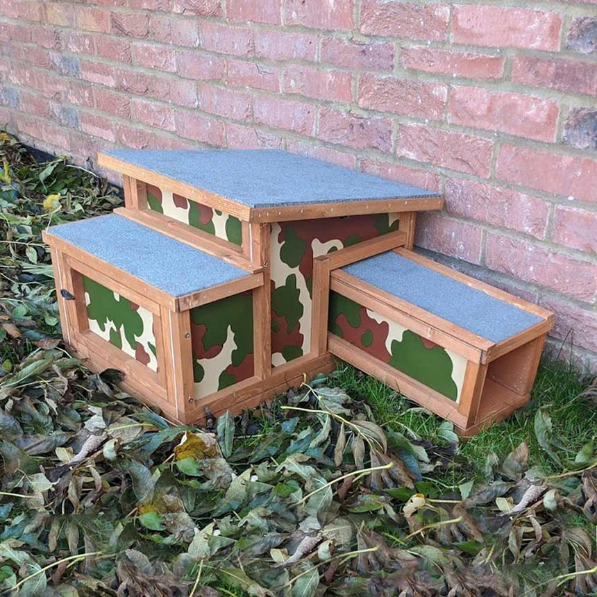 Camouflage Hedgehog House | Perfect For Hibernation Or As A Feeding Station - Home & Roost