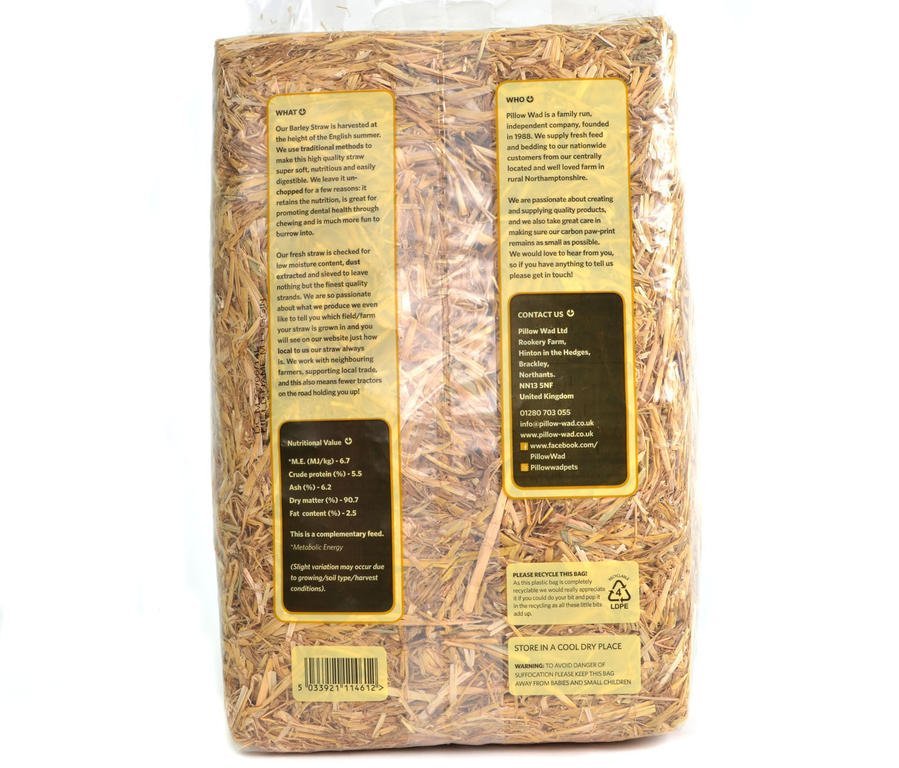 Pillow Wad Barley Straw 2kg - Home & Roost