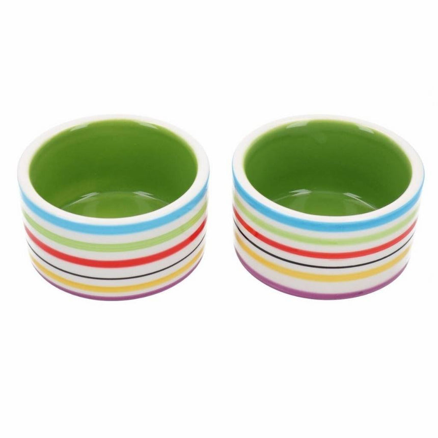 Rainbow Bowl 3" | Brighten Up Your Pet's Home With This Fun and Colourful Design - Home & Roost