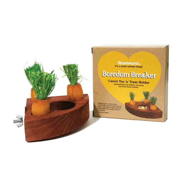 Rosewood Boredom Breakers Carrot Toy And Treat Holder - Home & Roost