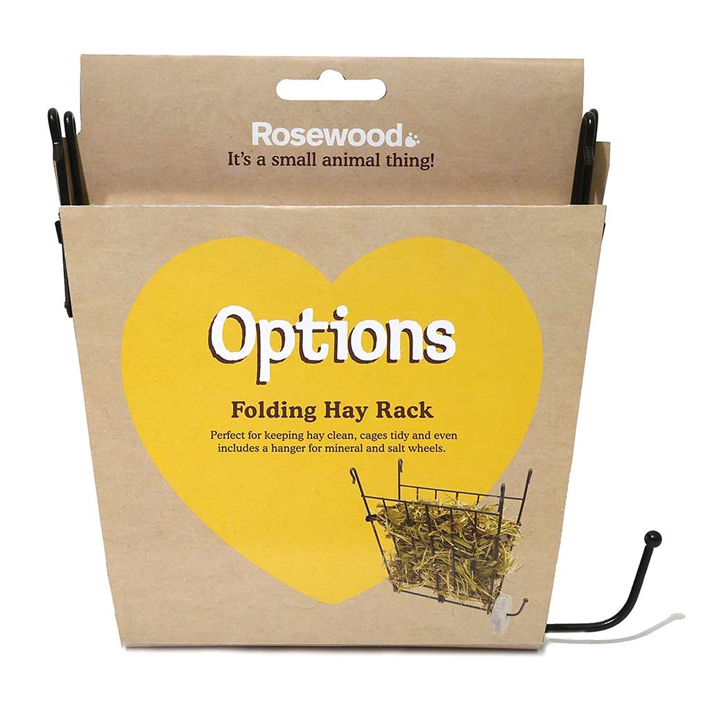 Rosewood Folding Hay Rack | Includes Hanging Hooks