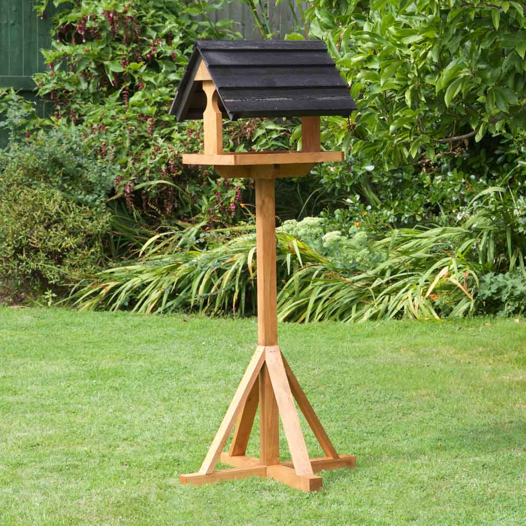 Sarre Black Wild Bird Feeding Table 